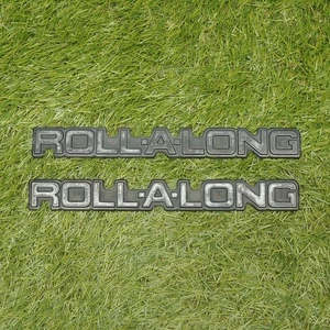 80-96 Ford Bronco Roll-a-long Rollalong Emblems Pair Rare - Picture 1 of 4