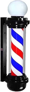 35-inch Barber Pole Red White Blue Stripes with LED 88cm,  - Picture 1 of 6