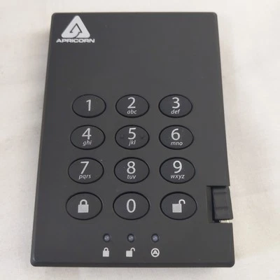 Apricorn 2TB Aegis Padlock Hard Drive A25-3PL256-2000 - Image 1 of 4