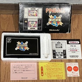 Nintendo Game & Watch Pinball PB-59 (with Box And Manual) Working Excellent