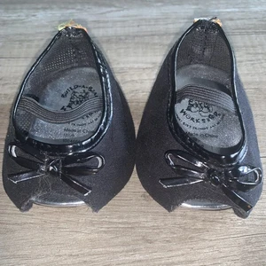 Build A Bear, Black Faux Suede, Peep Toe Heeled Shoes. B 715 - Picture 1 of 3