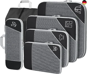 SINZUX 6 Teilige Koffer Organizer Set, Compression Packing Cubes, Travel - Bild 1 von 7