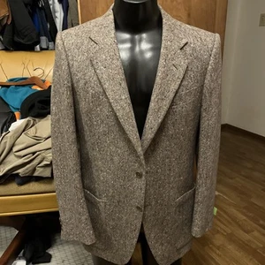 Vintage Italy Tweed Sportcoat 40L Men Handwoven Blazer - Picture 1 of 8