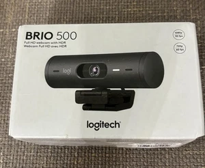 Webcam Logitech Brio 500 Full HD avec HDR et housse de confidentialité - Graphite - Photo 1/3