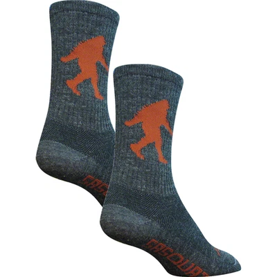 Pacote com 2 meias SockGuy lã Sasquatch 6 polegadas cinza grande X-grande unissex sintética - Imagem 1 de 2