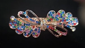 Barretta per capelli multicolore con strass - Foto 1 di 2