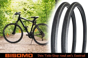 2 Fahrradreifen 28 x 1 5/8 x 1 3/8 Zoll Reifen 37-622 Zierstreifen CityTouren - Bild 1 von 6