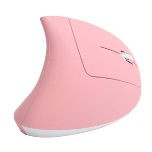 Pink Vertical Mouse USB Wireless Office Gaming Rechargeable Computer Access SG - Picture 1 of 24