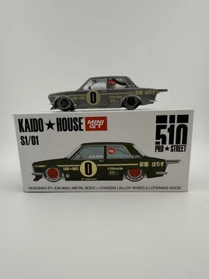 Chase - Datsun 510 Pro Street - Verde original - Mini GT x Kaido House KHMG_001 Foto 1 de 4