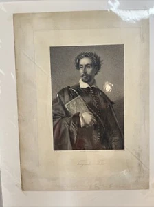 Antique Engraving Torquato Tasso By George Barrie Italian Poet - Picture 1 of 12