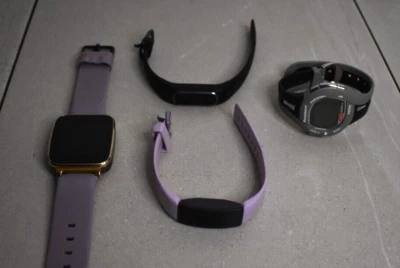 Lot 4 Activity Watches FitBit, Mio Physi-Cal, Garmin - UNTESTED NO CHARGERS - Image 1 of 4