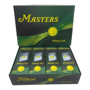 2024 Masters logo Titleist Golf Balls Pro V1 Dozen Masters logo Iconic Tiger - Picture 1 of 1