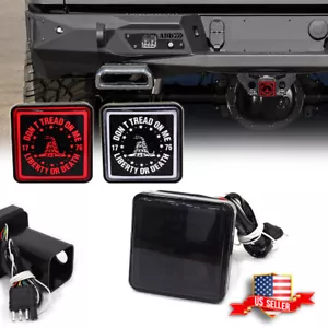Smoke Red LED Brake Light DRL Trailer Hitch Backup Light Fit 2" Towing & Hauling - Picture 1 of 14