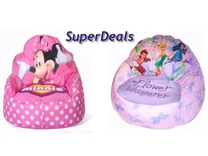 Disney Kids Sofa Bean Bag Chair - Toddler Minnie Mouse, TinkerBell - Picture 1 of 4
