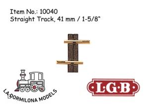 LGB 10040 Gerades Gleis, 41 mm Straight Track / Spur G / NEW (c111) - Imagen 1 de 1