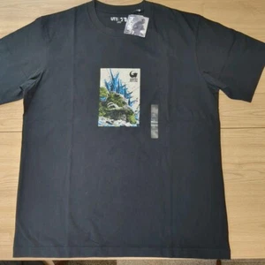 T-shirt XL(JPN) taglia UNIQLO Godzilla 70° anniversario meno una nera dal Giappone - Foto 1 di 3