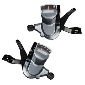 MTB Schalthebel M4000 3x9 Gang links rechts mit Schaltseilen - Bild 1 von 4