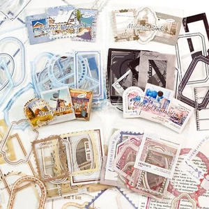 25Pcs Vintage Frames Tag Stickers Junk Journal Album Crafts Scrapbooking Collage - Picture 1 of 14
