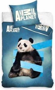 Animal Planet Panda Set 2pezzi Letto Singolo Lenzuola Copripiumino,Federa Cotone - Foto 1 di 1