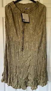 Damenrock Le Miuex (100 % Viskose) Eis-Cappuccino (Einheitsgröße) neu mit Etikett - Bild 1 von 5