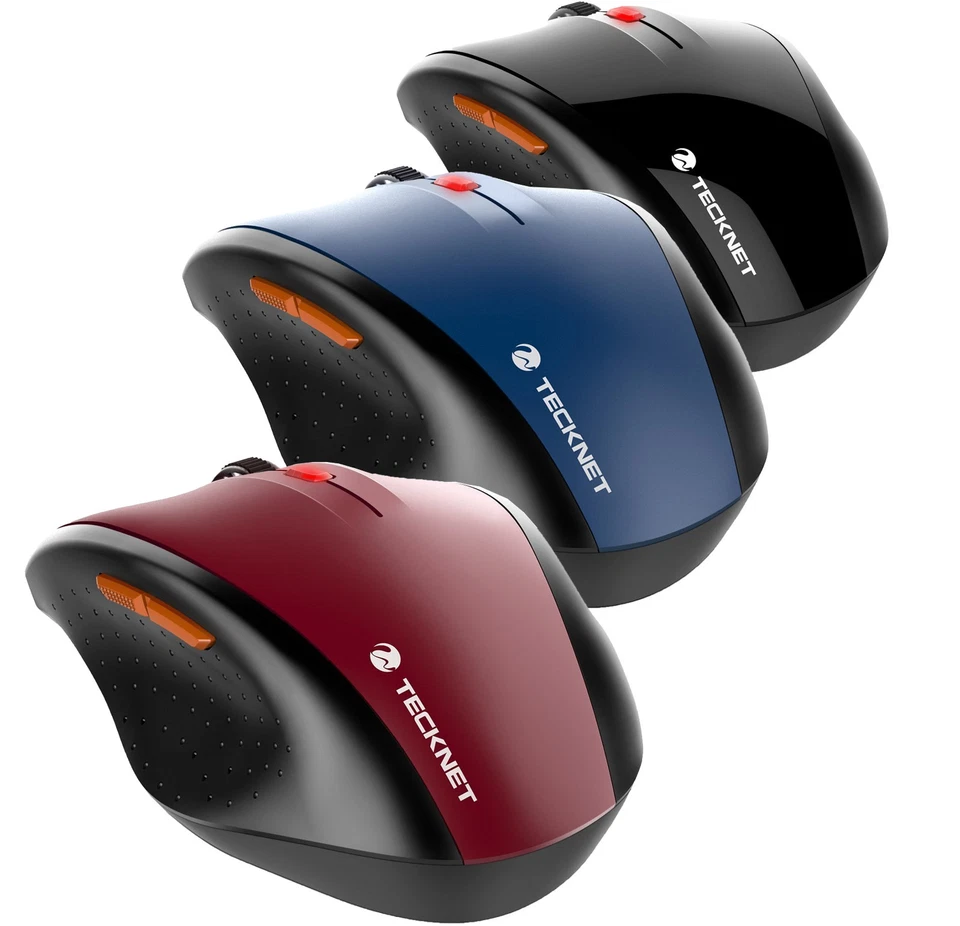 Full Comfortable Wireless Mouse for Windows 10/8/7/Vista Notebook Laptop Desktop - Image 1 of 4