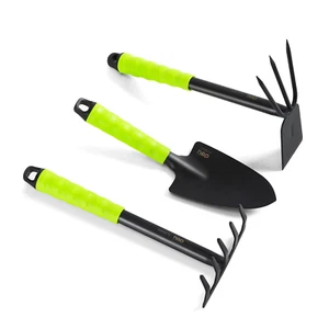 3-Piece Garden Tool Set - Heavy Duty Steel with Ergonomic Handle - Picture 1 of 7