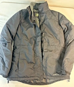 Eddie Bauer Jacke Herren Medium schwarz Full Zip Windbreaker Fleece gefüttert Outdoor - Bild 1 von 7