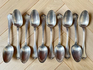 Ensemble de 10 Cuillères à Soupe Christofle en métal argenté - Coquille - Picture 1 of 4