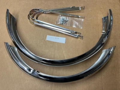 Guardabarros cromados para bicicleta globo Shelby Monark Higgins 20" NOS McCauley NY Foto 1 de 4