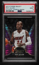 2013-14 Panini Select Clutch Purple Prizm /99 Ray Allen #2 PSA 9 MINT HOF