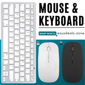 Slim 2.4GHz Optical Wireless Mouse Mice + USB Receiver for Mac Laptop PC Desktop - Picture 1 of 34