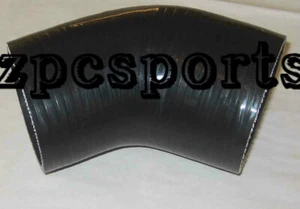 Silicone 45 degree Elbow Reducer 2.75" to 2.5" Turbo Silicon, Black - Bild 1 von 1