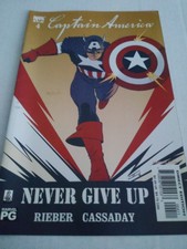Captain America #4 Volume 4 September 2002 Marvel Comics Rieber Cassaday