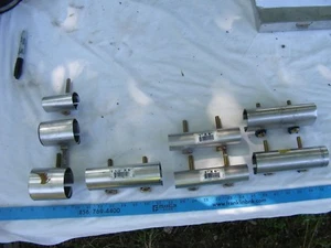 Menge 8 Edelstahl Gummi ausgekleidet Rohrschelle 1"x6" 1 1/2"x8" 2" x3" und mehr - Bild 1 von 12