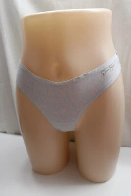 Jessica Simpson Tanga Floral Azul Rosa Nylon Sin Líneas Corte Láser Hipster Bragas S Foto 1 de 4