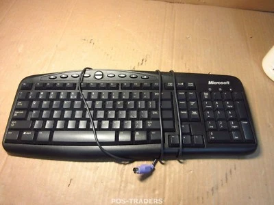 MICROSOFT RT2300 QWERTY PS2 Wired Desktop Computer Keyboard Tastatur Toetsenbord - Bild 1 von 2