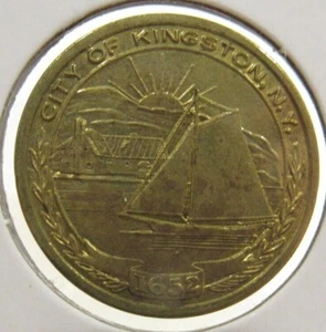1981 City of Kingston, NY Transit Bus Token - New York - Picture 1 of 2
