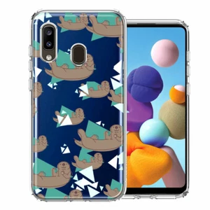 For Samsung Galaxy A20 Cute Otter Double Layer Phone Case Cover - Picture 1 of 1
