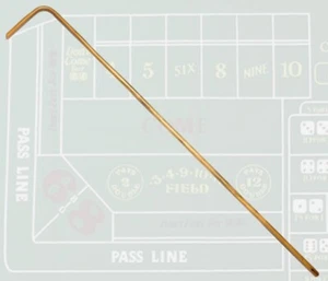 36" Inch Craps Dealer Dice Stick Flexible Rattan with 4" Rake - Picture 1 of 4
