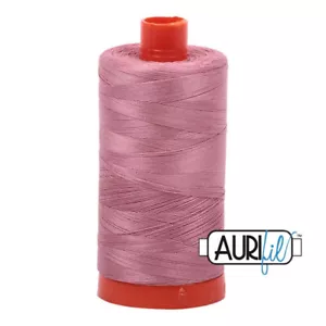 Aurifil Mako Cotton Thread Victorian Rose 2445 50Wt 1422 Yd - Picture 1 of 2