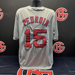 Dustin Pedroia Signed Boston Red Sox Grey Jersey Autographed Inscribed Steiner