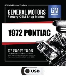 1972 Pontiac Factory OEM Shop Manuals on USB - Picture 1 of 2