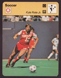 KYLE ROTE JR. American Soccer Player Photo 1979 SPORTSCASTER CARD #59-23A - Picture 1 of 2