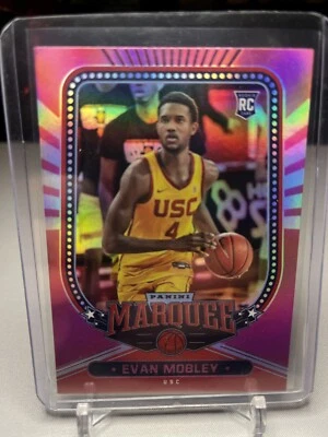 2021-22 Panini Chronicles Draft Picks - Marquee Pink #142 Evan Mobley (RC) - Image 1 of 2