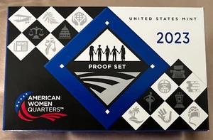 2023 American Women Quarters Proof Set - Clad, OGP & COA, with Rejected Box - Bild 1 von 5