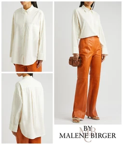 Malene Birger Womens Shirt UK 14 16 OVERSIZE Derris Poplin Organic Cotton Ladies - Picture 1 of 6