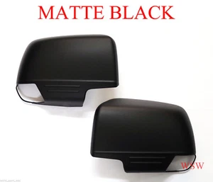 MATTE BLACK MIRROR COVER CHEVROLET HOLDEN COLORADO 7 TRAILBLAZER SUV 2012-2017 - Picture 1 of 6