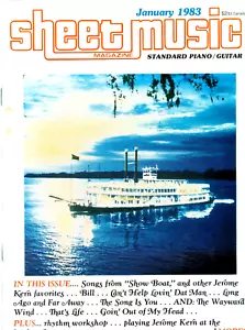 Vintage Sheet Music Magazine January 1983 Standard Piano Guitar Songbook - Picture 1 of 2