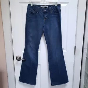Gap Blue Medium Wash Denim Ultra Low Rise Bootcut Jeans Womens 6 - Picture 1 of 5
