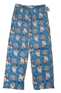 Frosty The Snowman You Make Me Melt Fleece Lounge Pajama Pants Mens XL New - Picture 1 of 6